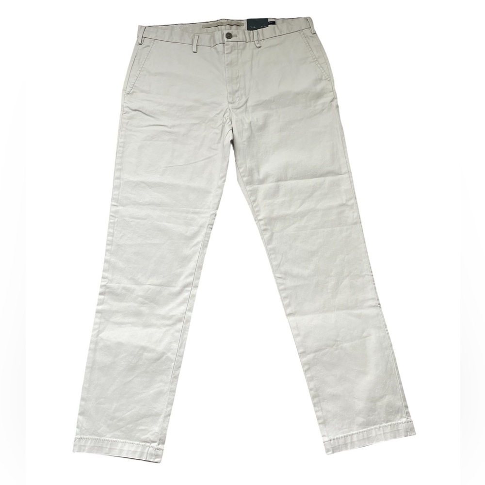 NWT Banana Republic Men's Classic Cream Lived In Chino Slim Pants 38 x 32